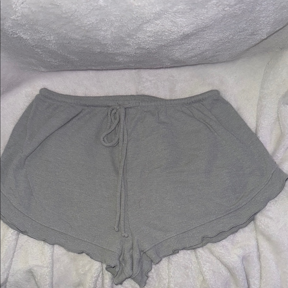 Forever21 Gray Ribbed Knit Shorts